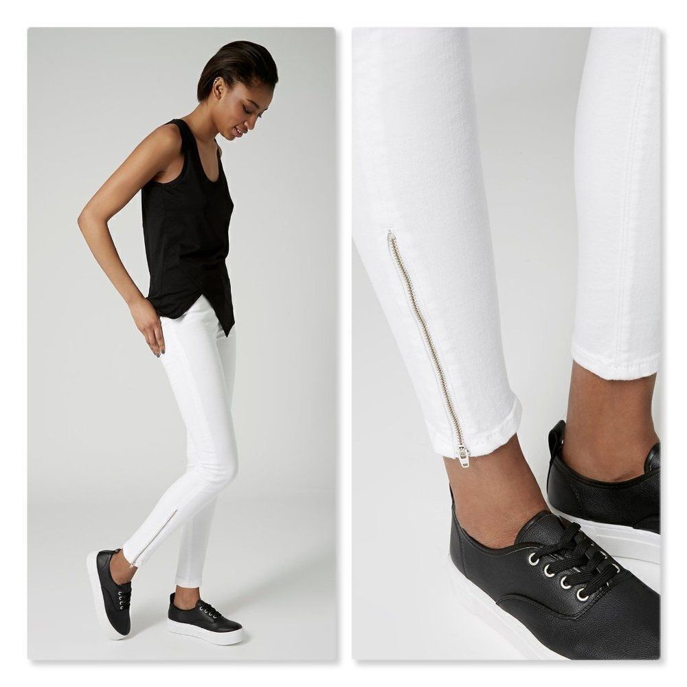 Topshop Jamie Zip Ankle Jeans sz 25